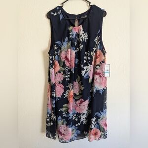 NWT Jessica Howard Womens A-Line Floral Mini Dress Size 20W